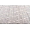 Vienna 2351 Hand Loomed Silver Grey Patterned Wool and Viscose Modern Rug - Rugs Of Beauty - 3