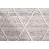 Vienna 2351 Hand Loomed Silver Grey Patterned Wool and Viscose Modern Rug - Rugs Of Beauty - 4