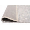 Vienna 2351 Hand Loomed Silver Grey Patterned Wool and Viscose Modern Rug - Rugs Of Beauty - 5