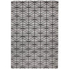 Vienna 2353 Hand Loomed Pewter Charcoal Grey Patterned Wool and Viscose Modern Rug - Rugs Of Beauty - 1