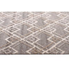 Vienna 2354 Hand Loomed Silver Grey Beige Brown Patterned Wool and Viscose Modern Rug - 3