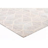 Vienna 2355 Hand Loomed Grey Beige Patterned Wool and Viscose Modern Rug - Rugs Of Beauty - 2
