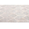Vienna 2355 Hand Loomed Grey Beige Patterned Wool and Viscose Modern Rug - Rugs Of Beauty - 3