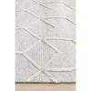 Vienna 2355 Hand Loomed Grey Beige Patterned Wool and Viscose Modern Rug
