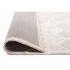 Vienna 2355 Hand Loomed Grey Beige Patterned Wool and Viscose Modern Rug - Rugs Of Beauty - 5