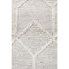 Vienna 2355 Hand Loomed Grey Beige Patterned Wool and Viscose Modern Rug