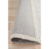 Vienna 2355 Hand Loomed Grey Beige Patterned Wool and Viscose Modern Rug