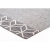Vienna 2357 Hand Loomed Grey Patterned Wool and Viscose Modern Rug - Rugs Of Beauty - 2