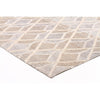 Vienna 2358 Hand Loomed Sand Beige Brown Patterned Wool and Viscose Modern Rug - Rugs Of Beauty - 3