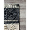 Vanessa 501 Wool Polyester Black White Diamond Striped Rug - Rugs Of Beauty - 4