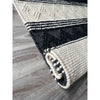 Vanessa 501 Wool Polyester Black White Diamond Striped Rug - Rugs Of Beauty - 5