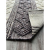 Vanessa 501 Wool Polyester Chocolate Brown Diamond Striped Rug - Rugs Of Beauty - 3