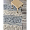 Vanessa 501 Wool Polyester Grey Beige Diamond Striped Rug - Rugs Of Beauty - 2