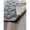 Vanessa 501 Wool Polyester Grey Beige Diamond Striped Rug - Rugs Of Beauty - 3