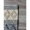 Vanessa 501 Wool Polyester Grey Beige Diamond Striped Rug - Rugs Of Beauty - 4