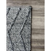 Umea Zig Zag Dark Grey Wool Polyester Rug - Rugs Of Beauty - 3