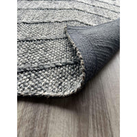 Umea Zig Zag Dark Grey Wool Polyester Rug - Rugs Of Beauty - 4