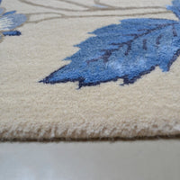 Wedgwood Wild Strawberry Cream 38108 Wool Viscose Designer Rug - Rugs Of Beauty - 4