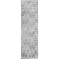 Skien 530 Luxe Modern Silver Grey Runner Rug - Rugs Of Beauty - 1