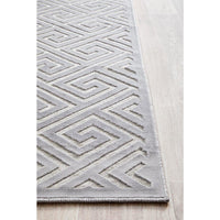Skien 530 Luxe Modern Silver Grey Runner Rug - Rugs Of Beauty - 6