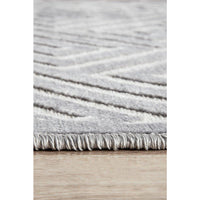 Skien 530 Luxe Modern Silver Grey Runner Rug - Rugs Of Beauty - 7