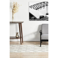 Skien 530 Luxe Modern Natural White Runner Rug - Rugs Of Beauty - 4