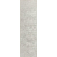 Skien 530 Luxe Modern Natural White Runner Rug - Rugs Of Beauty - 1