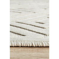 Skien 530 Luxe Modern Natural White Runner Rug - Rugs Of Beauty - 8