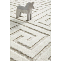 Skien 530 Luxe Modern Natural White Runner Rug - Rugs Of Beauty - 7