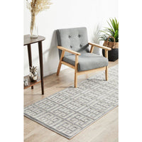 Skien 531 Luxe Modern Silver Grey Runner Rug - Rugs Of Beauty - 3