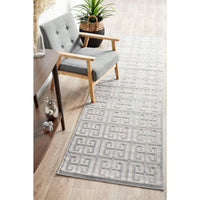 Skien 531 Luxe Modern Silver Grey Runner Rug - Rugs Of Beauty - 2