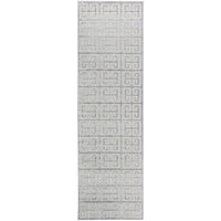 Skien 531 Luxe Modern Silver Grey Runner Rug - Rugs Of Beauty - 1