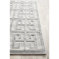 Skien 531 Luxe Modern Silver Grey Runner Rug - Rugs Of Beauty - 6