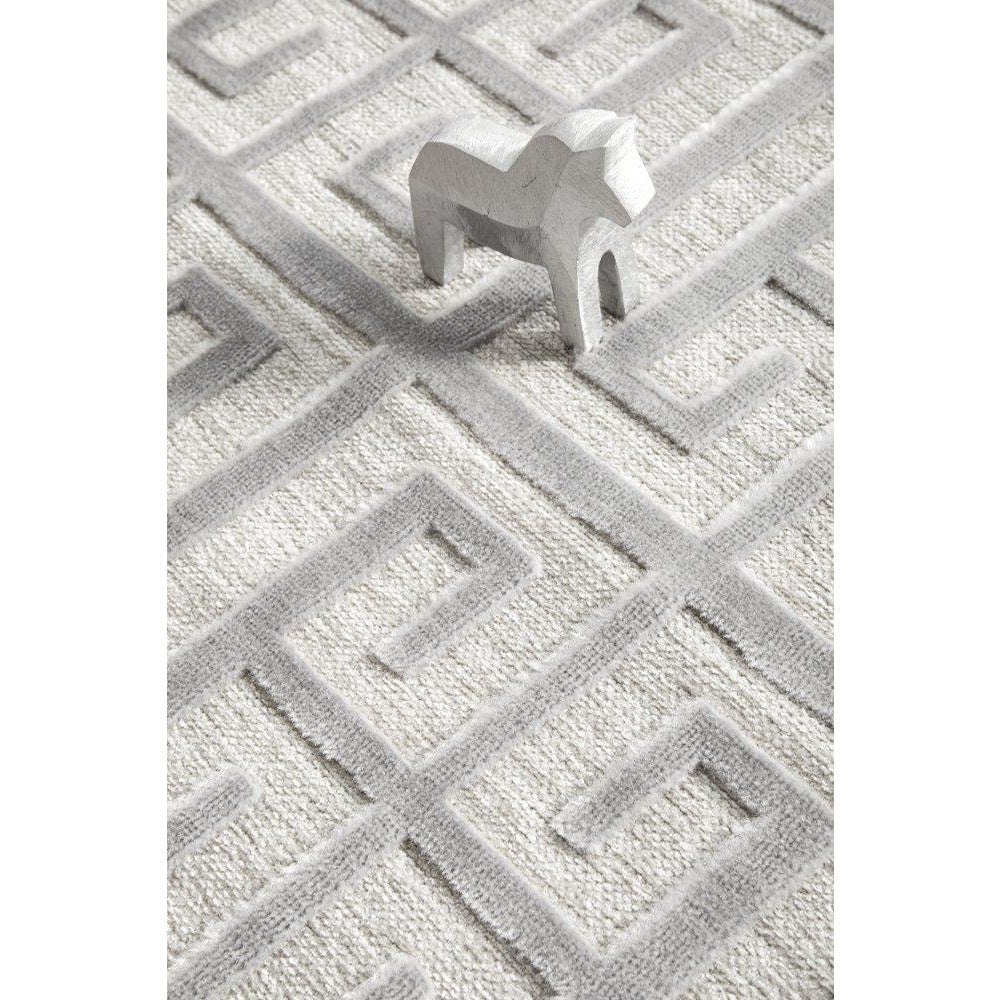 Skien 531 Luxe Modern Silver Grey Runner Rug - Rugs Of Beauty - 8