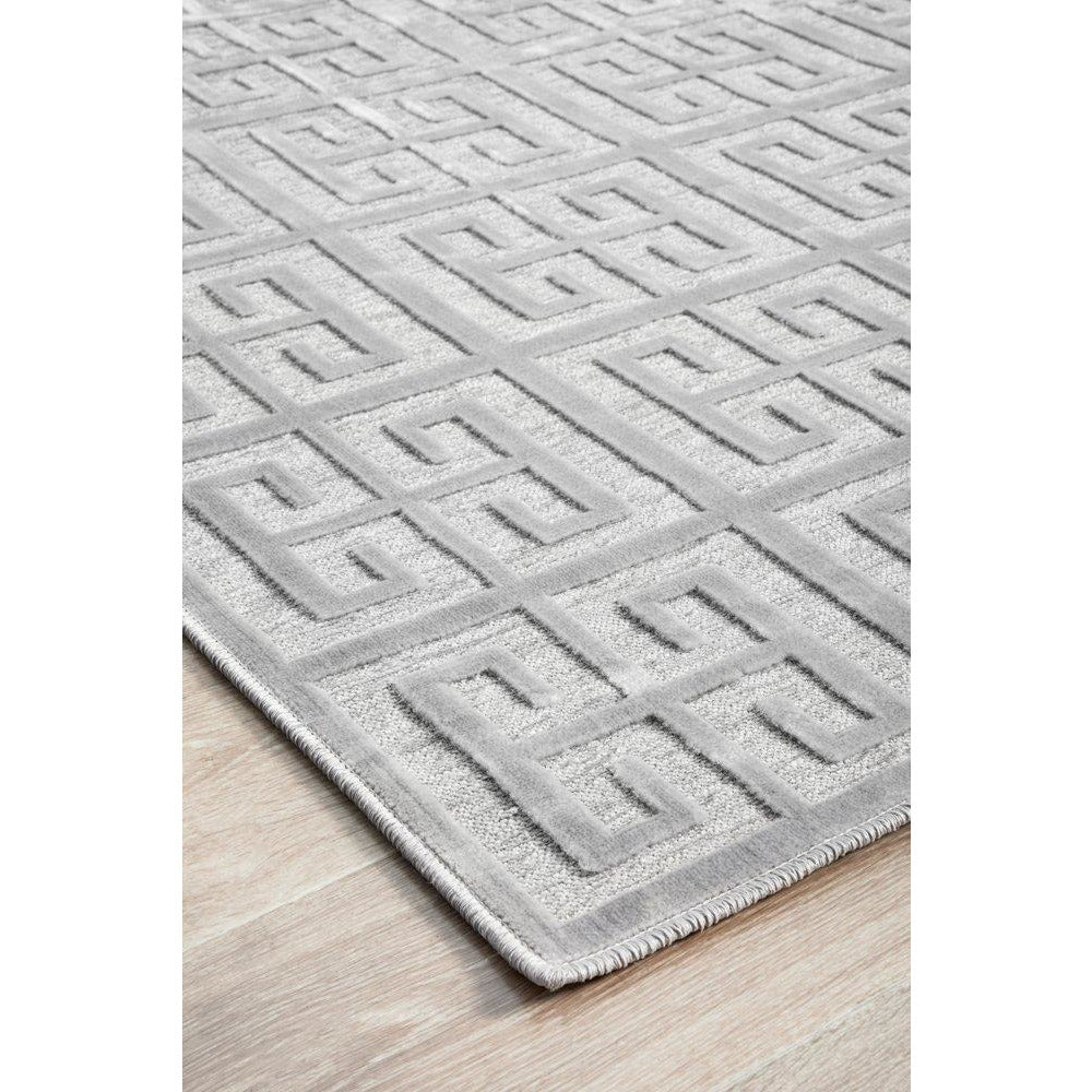 Skien 531 Luxe Modern Silver Grey Rug - Rugs Of Beauty - 5