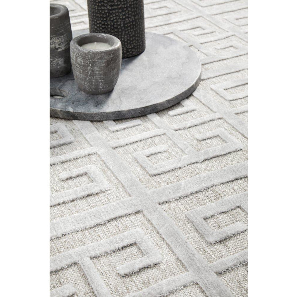 Skien 531 Luxe Modern Silver Grey Rug - Rugs Of Beauty - 8