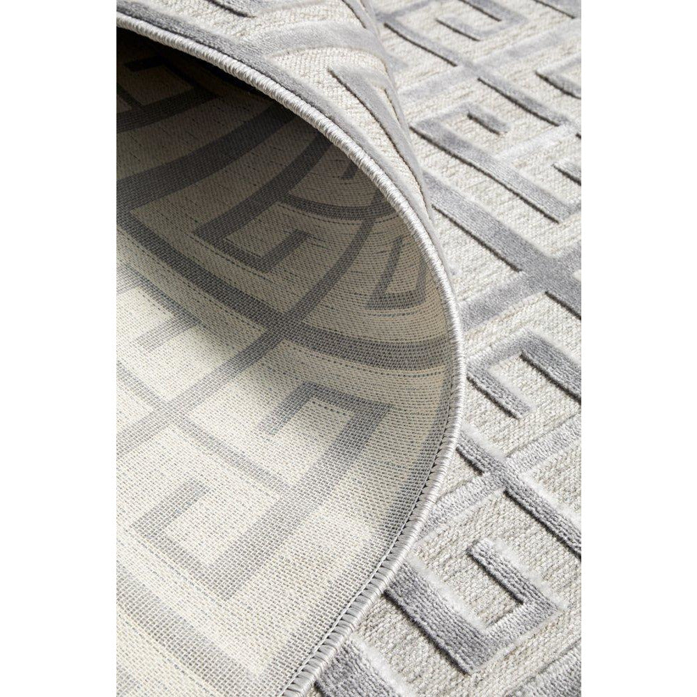 Skien 531 Luxe Modern Silver Grey Rug - Rugs Of Beauty - 9