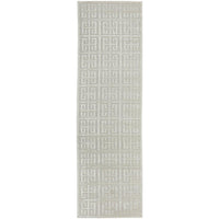 Skien 531 Luxe Modern Natural White Runner Rug - Rugs Of Beauty - 1