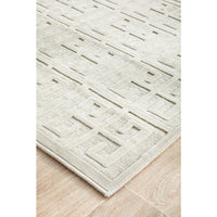 Skien 531 Luxe Modern Natural White Runner Rug - Rugs Of Beauty - 6