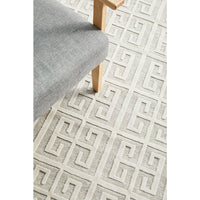 Skien 531 Luxe Modern Natural White Runner Rug - Rugs Of Beauty - 5