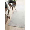 Skien 532 Luxe Modern Silver Grey Runner Rug