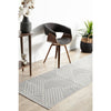 Skien 532 Luxe Modern Silver Grey Runner Rug
