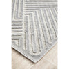 Skien 532 Luxe Modern Silver Grey Runner Rug