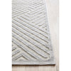 Skien 532 Luxe Modern Silver Grey Runner Rug