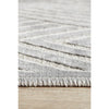 Skien 532 Luxe Modern Silver Grey Runner Rug