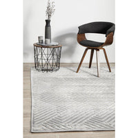 Skien 532 Luxe Modern Silver Grey Rug - Rugs Of Beauty - 2