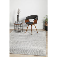Skien 532 Luxe Modern Silver Grey Rug - Rugs Of Beauty - 4