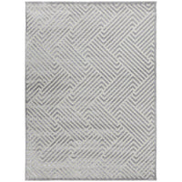 Skien 532 Luxe Modern Silver Grey Rug - Rugs Of Beauty - 1