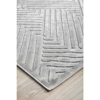 Skien 532 Luxe Modern Silver Grey Rug - Rugs Of Beauty - 6