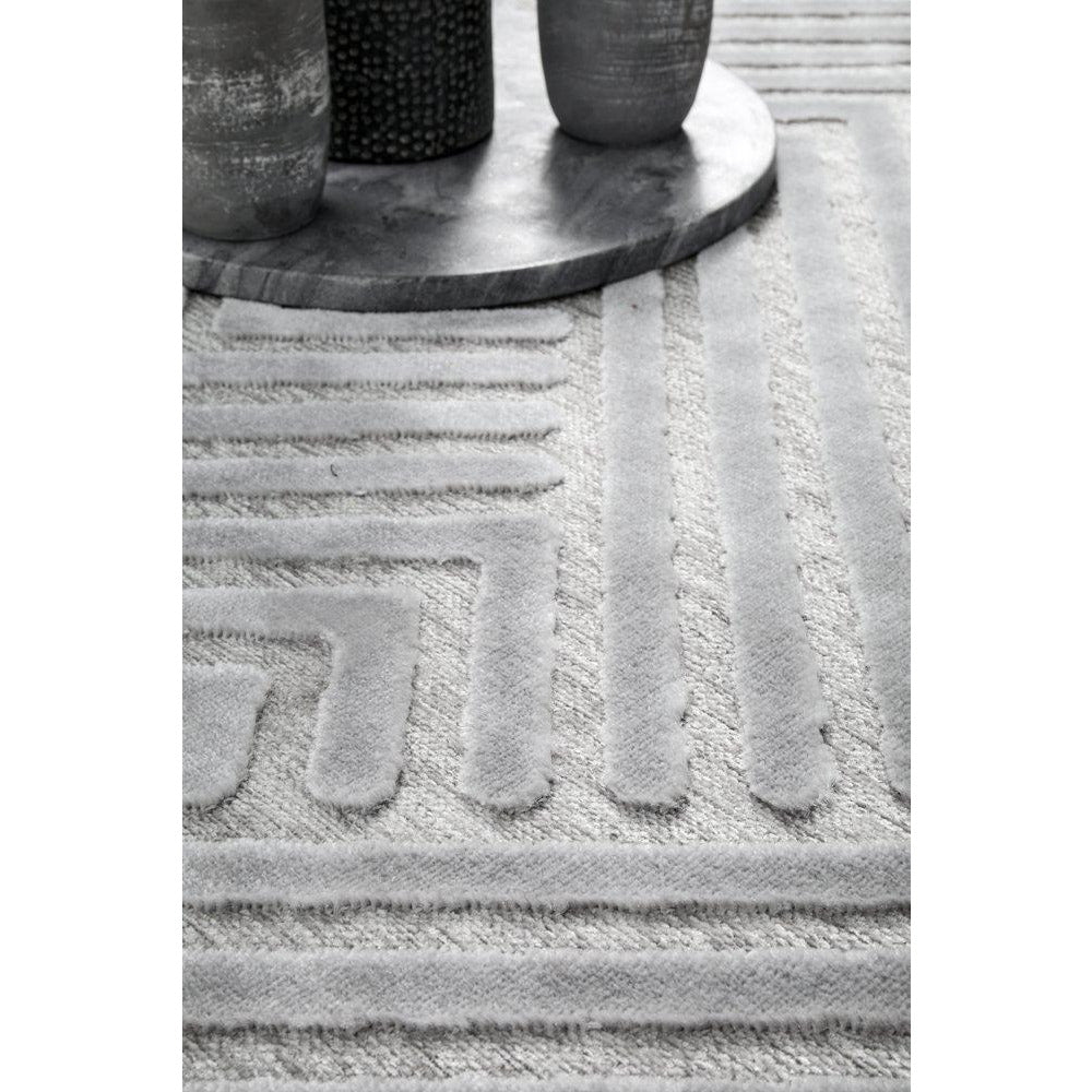 Skien 532 Luxe Modern Silver Grey Rug - Rugs Of Beauty - 5
